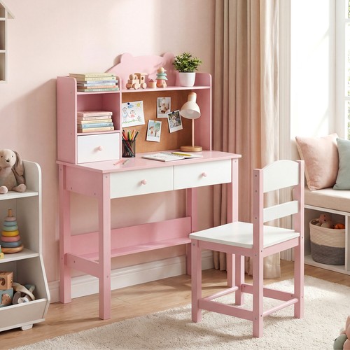 Kids desk and chair - chair, wooden