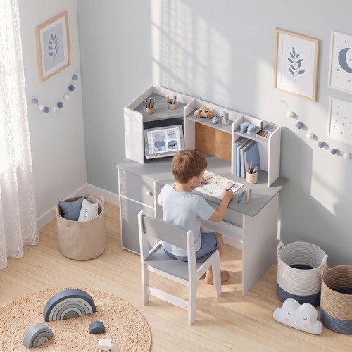 Kids desk and - desk, w/
