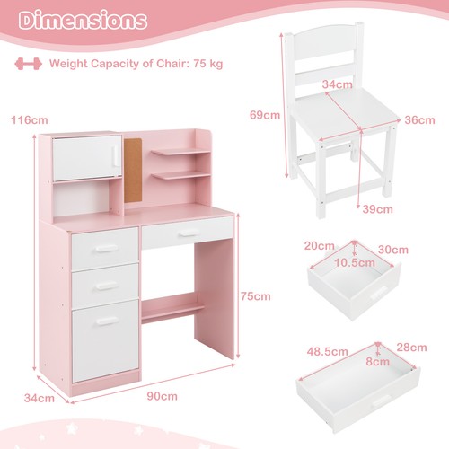 Wooden children writing table - children,
