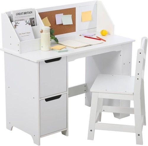 Kids desk and - chair, wooden