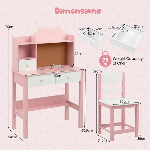 Desk and chair - desk,