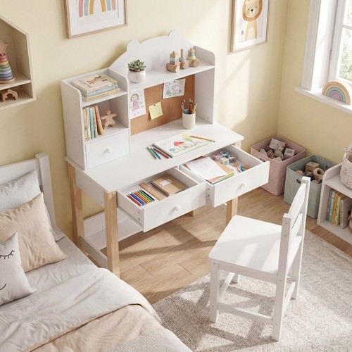 Kids desk and - kids, wooden