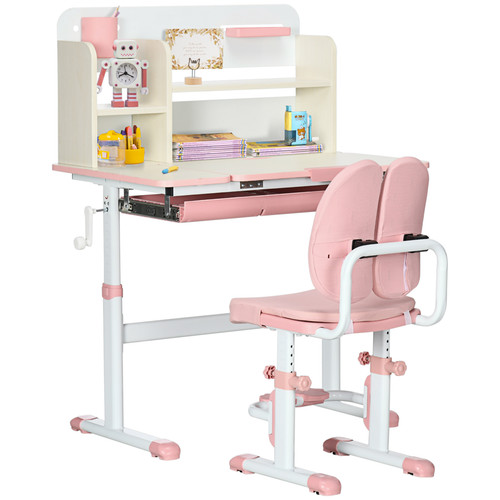 Homcom kids desk and - and, set