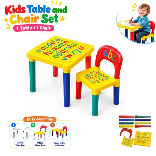 Kids abc play table - play, chair