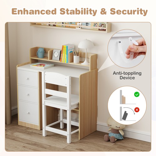 Wooden children writing desk - wooden,